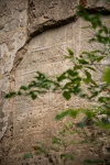 Widok na fragment elewacji wieży wschodniej, z dekoracją w technice sgraffito. Fot. Kamilla Ernandez