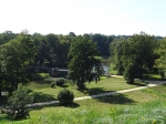 Park Mużakowski – Oś widokowa ze Złotego Wzgórza na Most Angielski.
