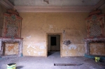 Bojadła, pałac – fragment sali recepcyjnej (salonu) na pierwszym piętrze. Fot. Aleksandra Wojciechowicz.